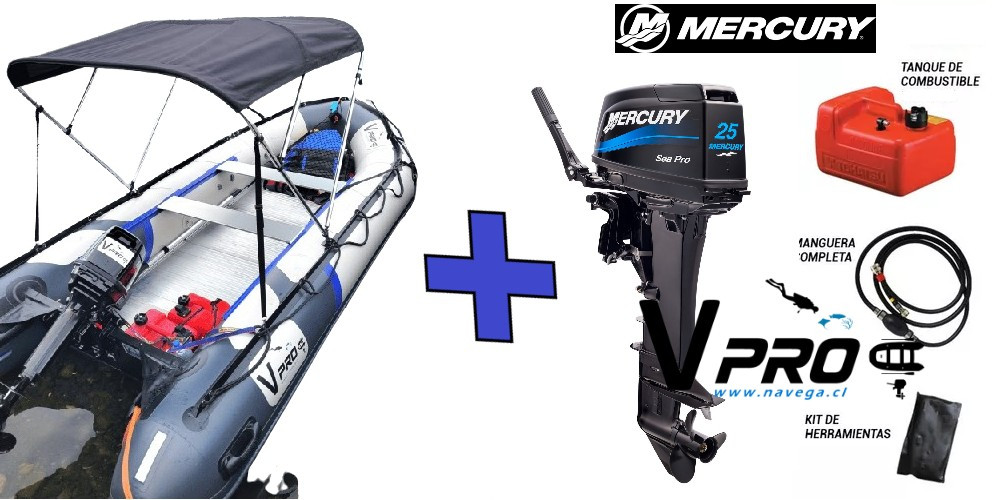 VPro420se + Mercury 25HP SeaPro 2T